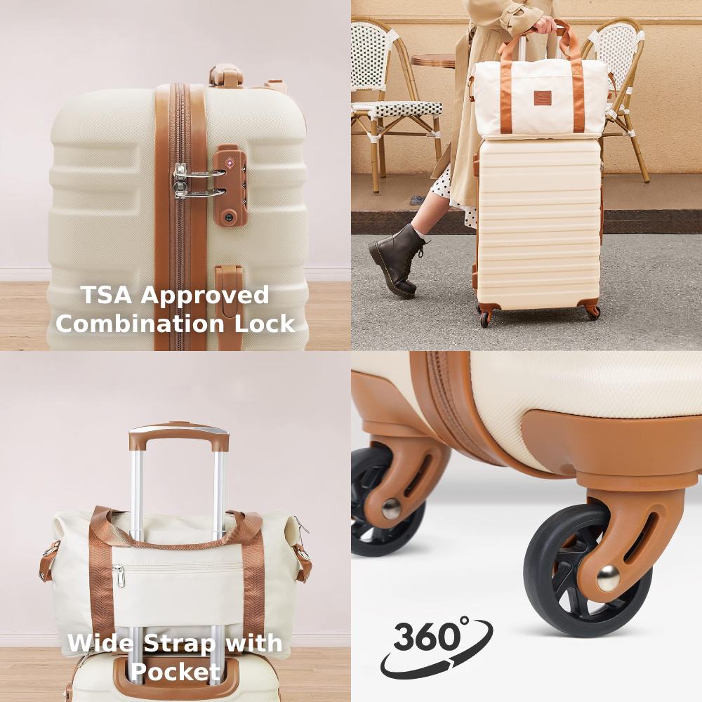 3-piece Hard Shell Carry On Luggage: image 7