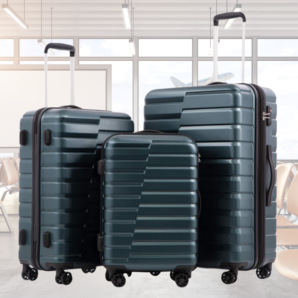 Hard Shell Luggage Sets (Gray): image 2