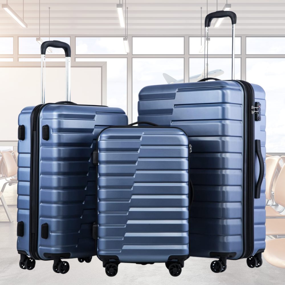 Hard Shell Luggage Sets (Gray): image 3
